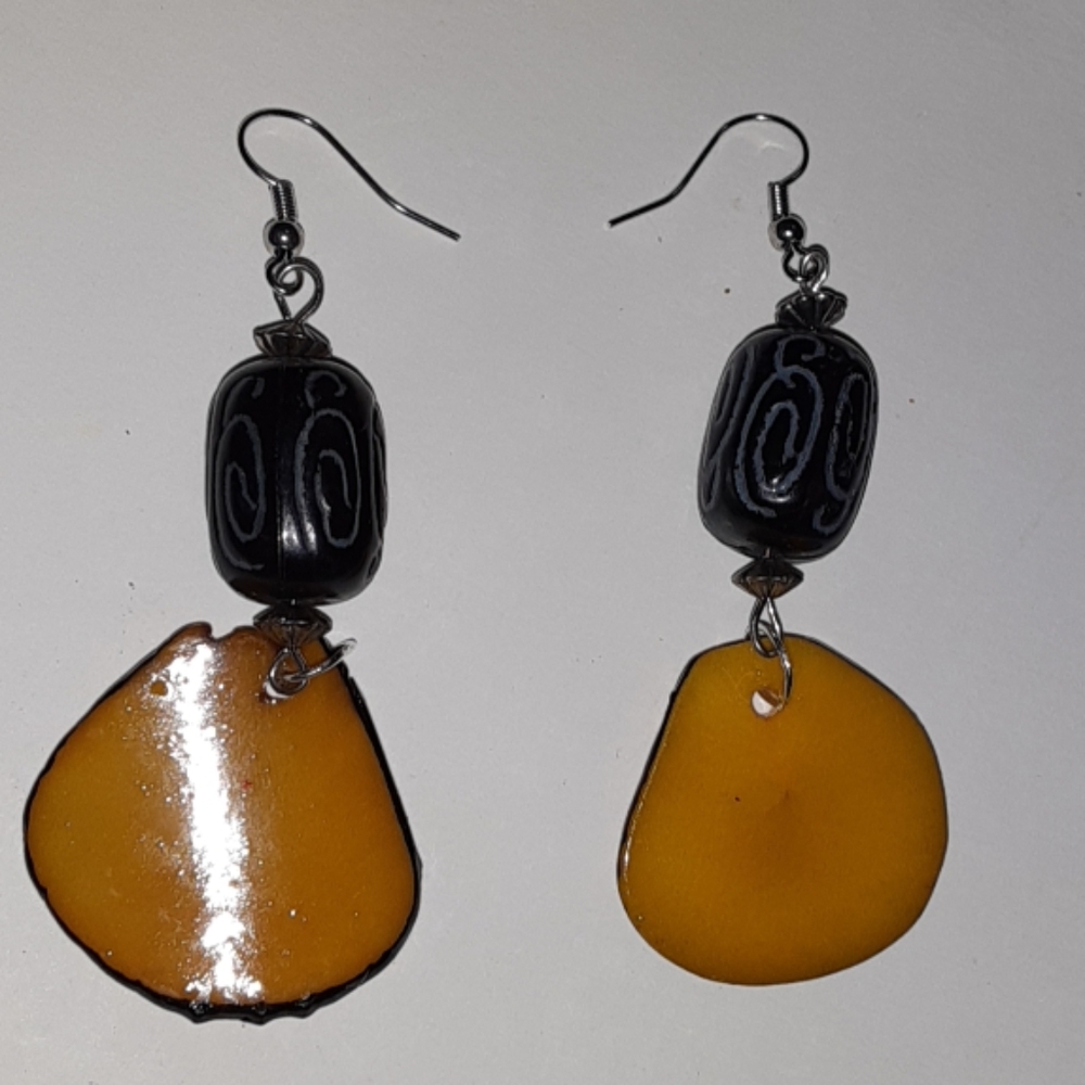 Fun Bumblebee Designer Look Handmade Earrings
